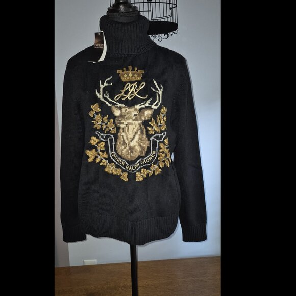 NWT Ralph Lauren Cotton Elk Turtleneck (XL) - Picture 3 of 12